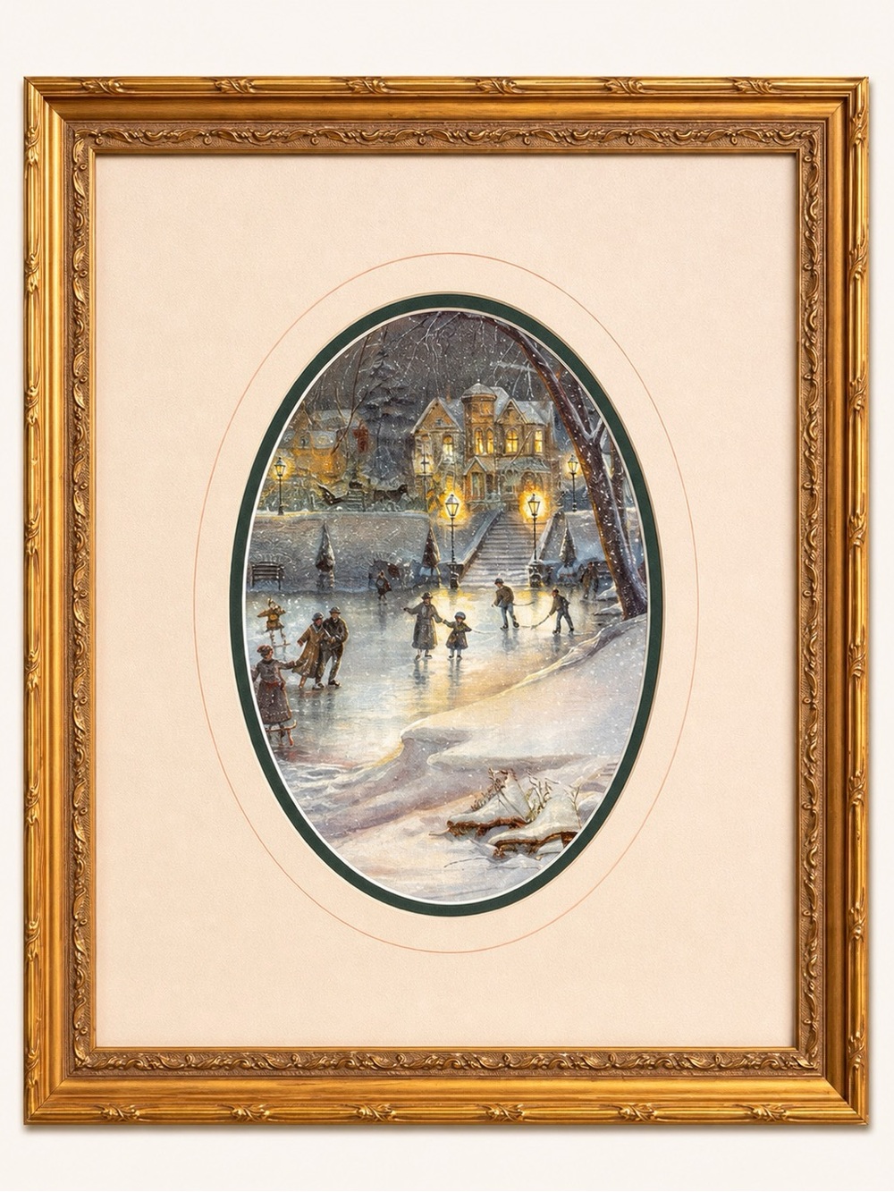 Trisha Romance Evening Skaters professionally framed signed print